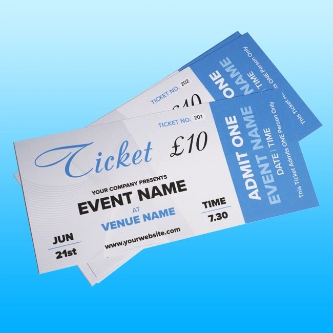 Tickets Printing Gloucester